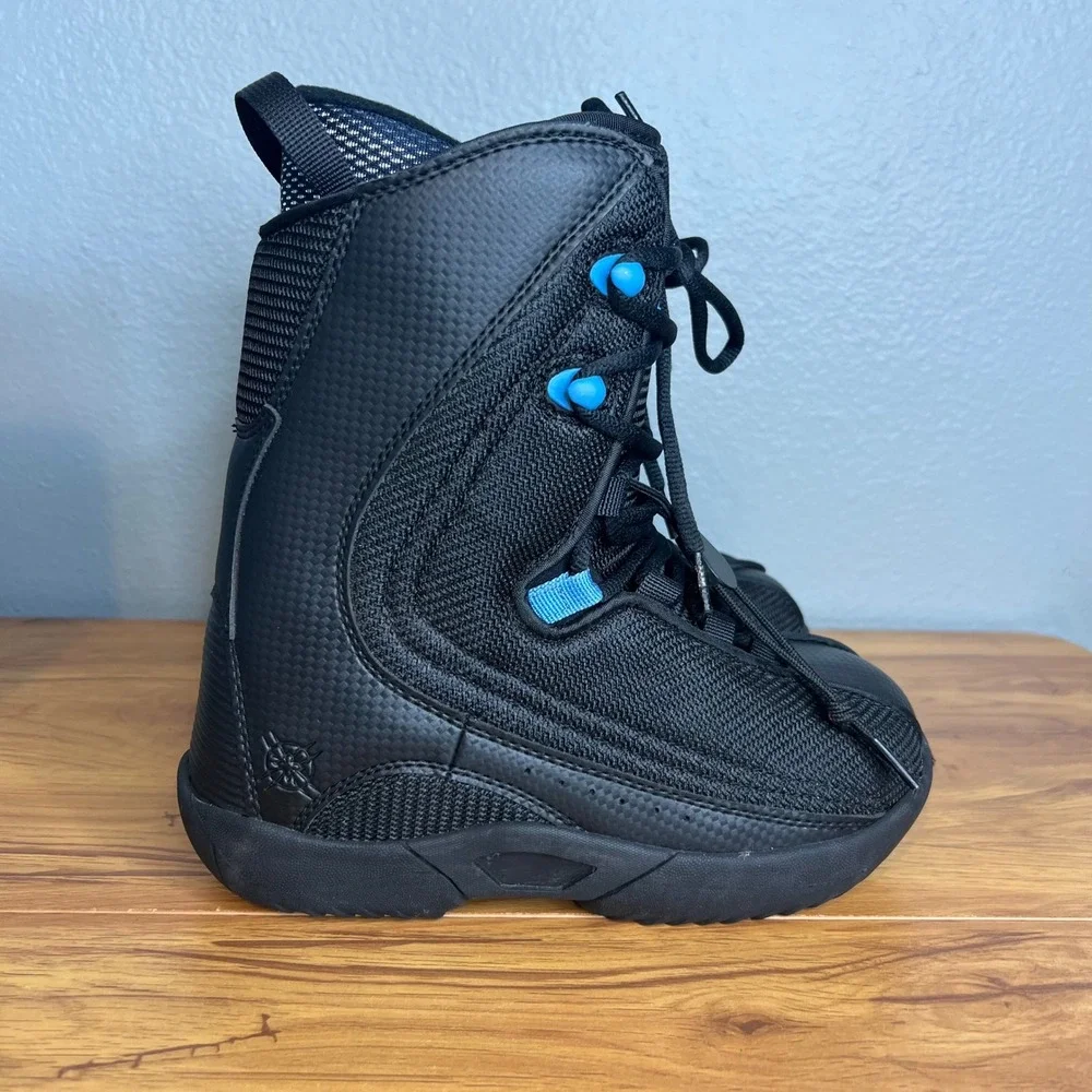 Lamar Justice Linered Snowboard Boots GirlsSz 4 Black Liner Winter Sports Kids